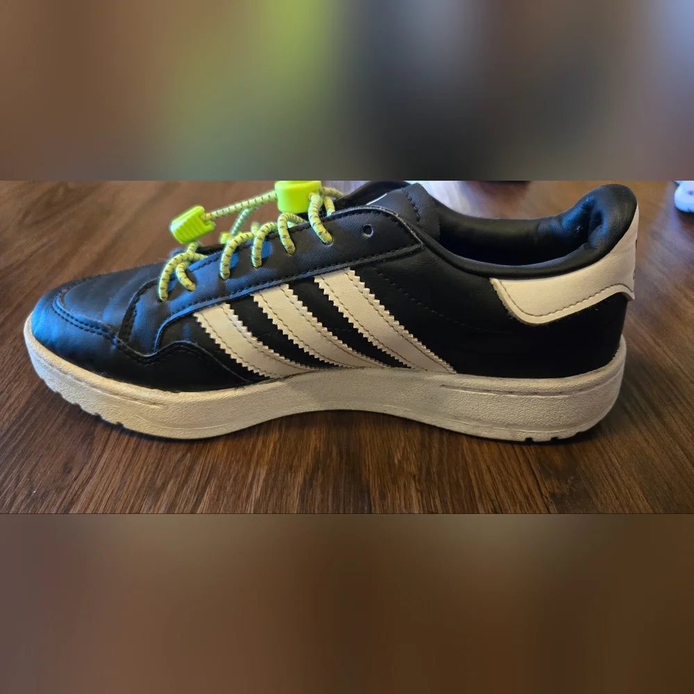 Adidas Kids Black and White Sneakers